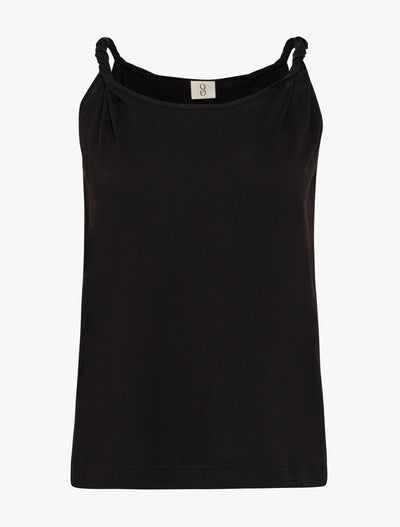 Ixia Top in Black, organic cotton, stylish design