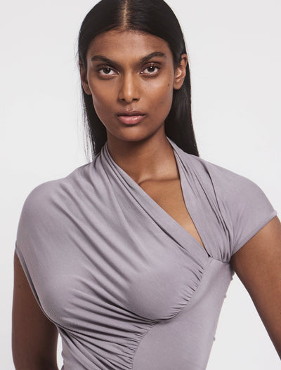 Scarab Micromodal Cut Out Top in Dusk
