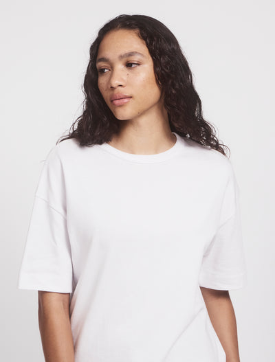 Classic Cotton Oversized T-Shirt in White