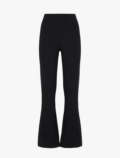 Crop Flare Travel Pant in Black