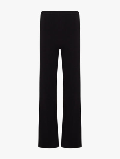 Wide Leg Travel Pant in Black