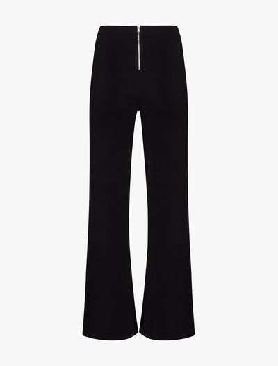 Wide Leg Travel Pant in Black