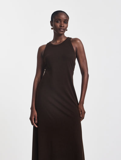 Pelias Dress in Bitter Chocolate