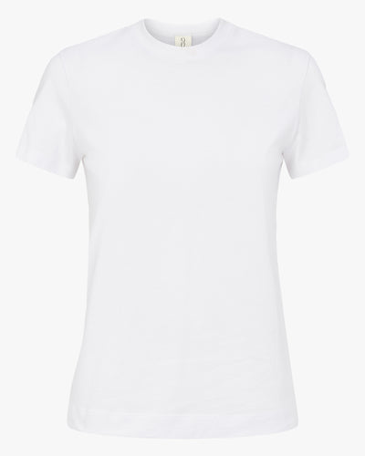 Lightweight Cotton fitted T-Shirt in White