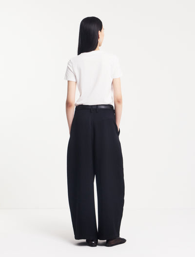 Juniper Pleated Trouser in Black