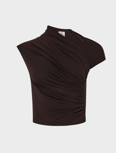 Skylar Top in Bitter Chocolate