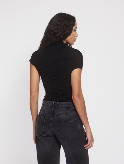Scarab Micromodal Cut Out Top in Black