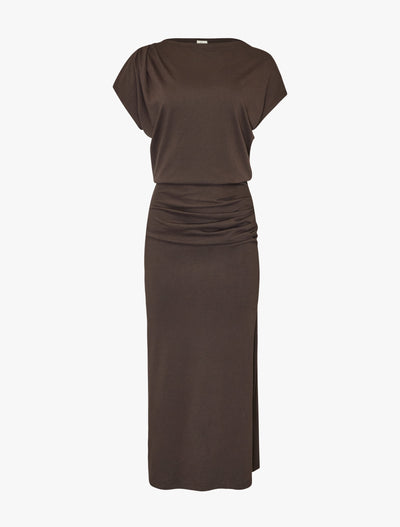 Gabriel Dress in Turkish Coffee, flat front view