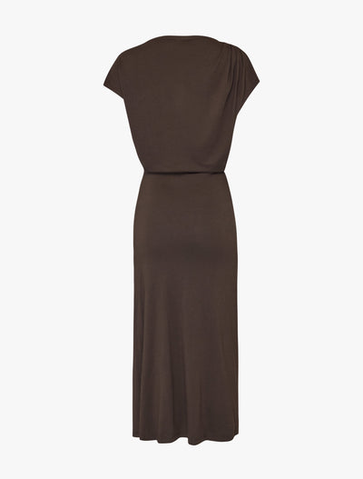 Gabriel Dress in Turkish Coffee, flat back view