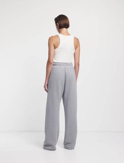 Straight Leg Sweatpant in Grey Marl