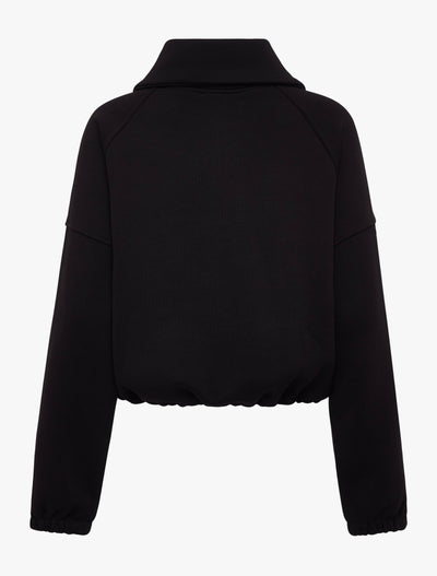 Classic Half Zip Sweatshirt in Black
