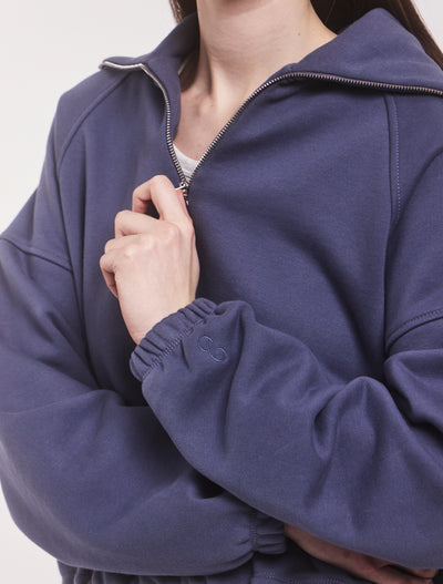 Classic Half Zip Sweatshirt in Summer Navy