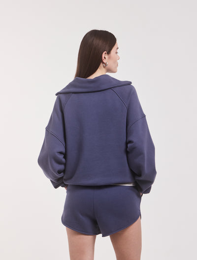 Classic Half Zip Sweatshirt in Summer Navy