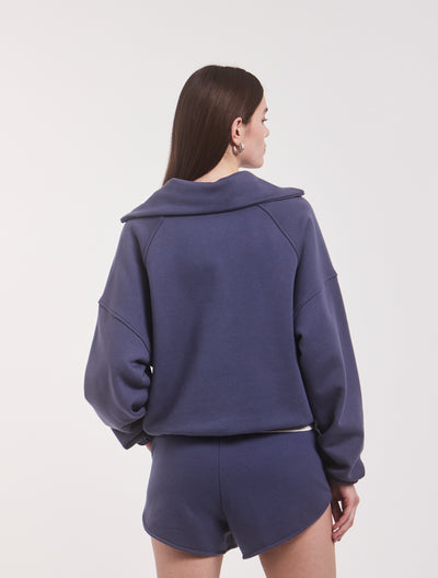 Classic Half Zip Sweatshirt in Summer Navy