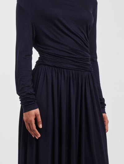 Romy Dress in Darkest Navy