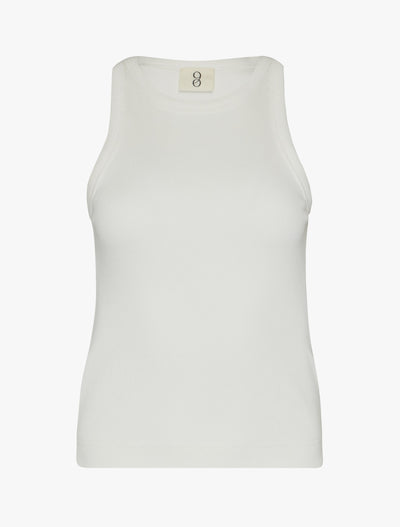 Super Compact Rib Tank in Chalk White