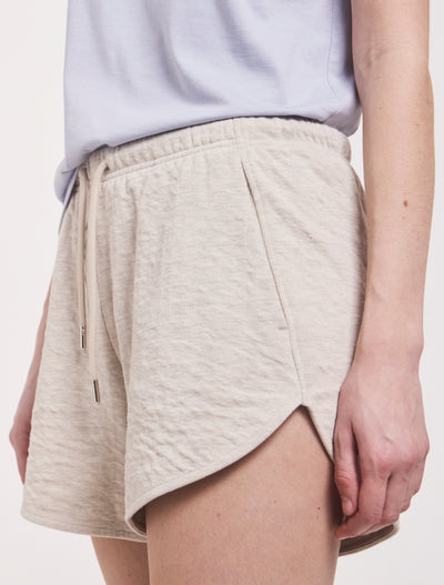 Classic Sweatshort in Oatmeal Melange