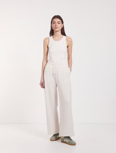Classic Lounge Sweatpant in Oatmeal Marl