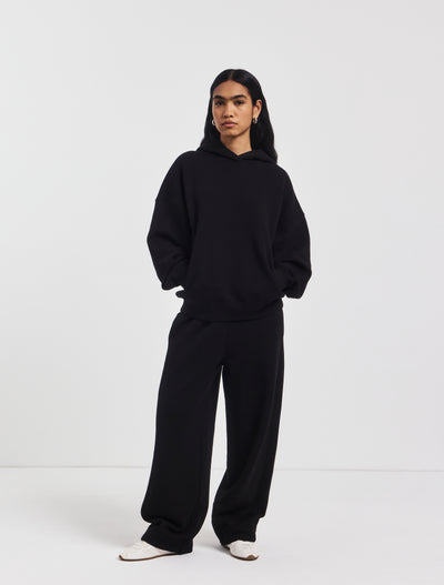 Ellery Barrel Leg Sweatpant in Black