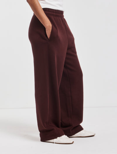 Ellery Barrel Leg Sweatpant in Bordeaux