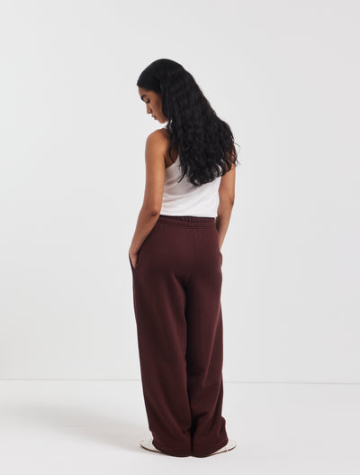 Ellery Barrel Leg Sweatpant in Bordeaux