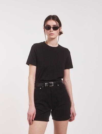 Classic Lightweight Cotton T-shirt in Black