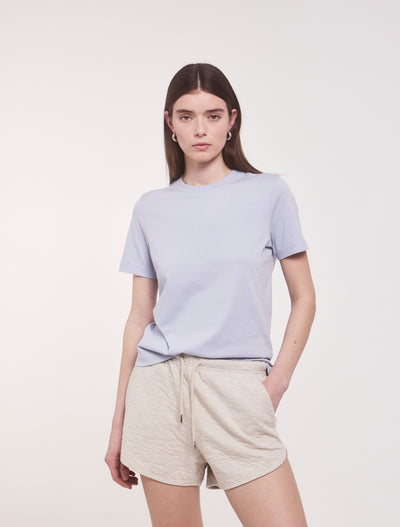Classic Lightweight Cotton T-shirt in Sky