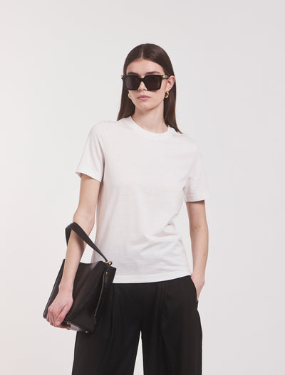 Classic Lightweight Cotton T-shirt in White