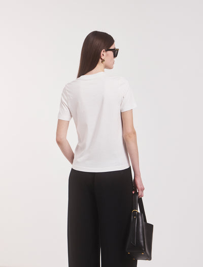 Classic Lightweight Cotton T-shirt in White