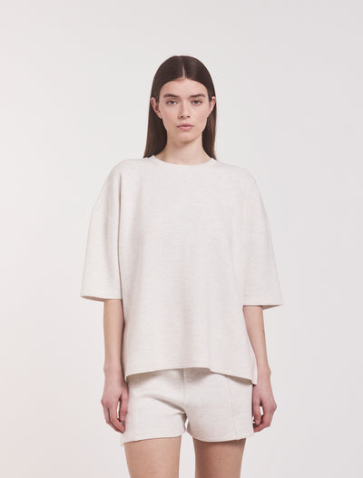 Classic Lounge T-Shirt in Oatmeal Marl