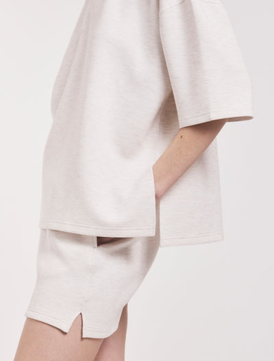 Classic Lounge T-Shirt in Oatmeal Marl