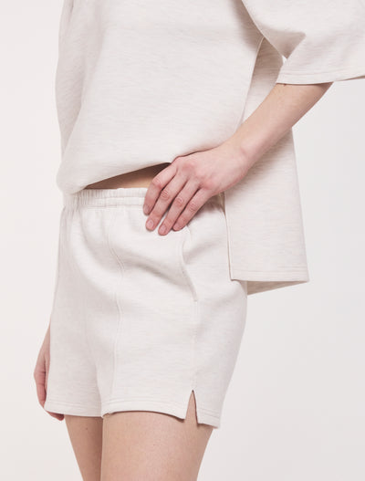 Classic Lounge Shorts in Oatmeal Marl