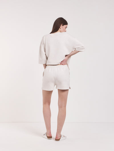 Classic Lounge Shorts in Oatmeal Marl