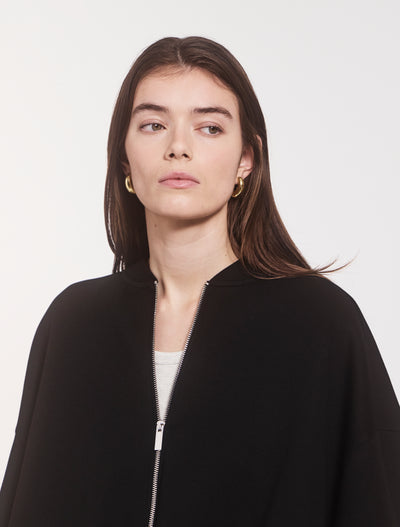 Classic Lounge Zip Jacket in Black