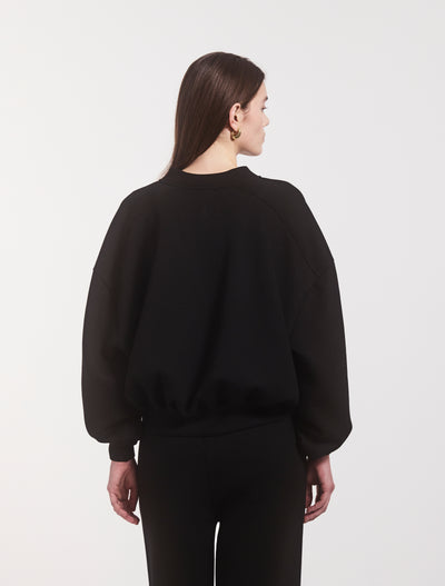 Classic Lounge Zip Jacket in Black