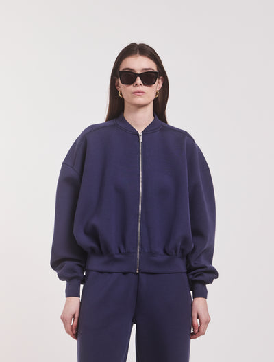 Classic Lounge Zip Jacket in Summer Navy