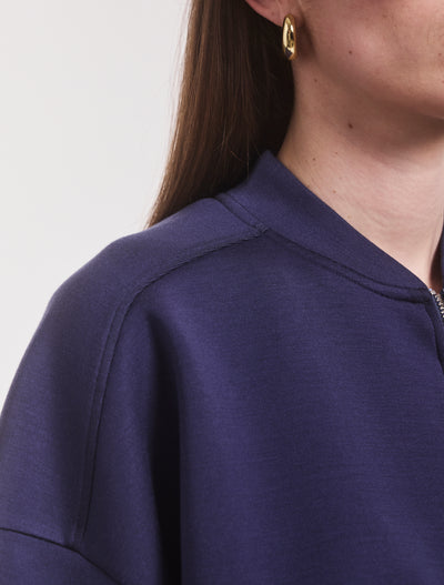 Classic Lounge Zip Jacket in Summer Navy