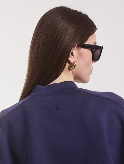 Classic Lounge Zip Jacket in Summer Navy