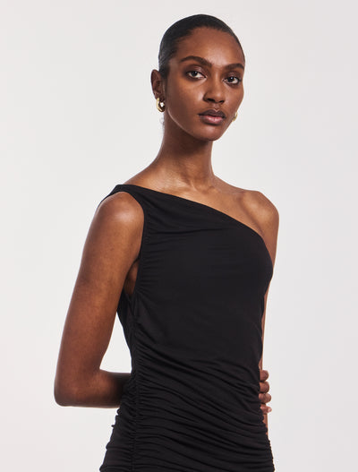 Aysm Midi Dress in Black