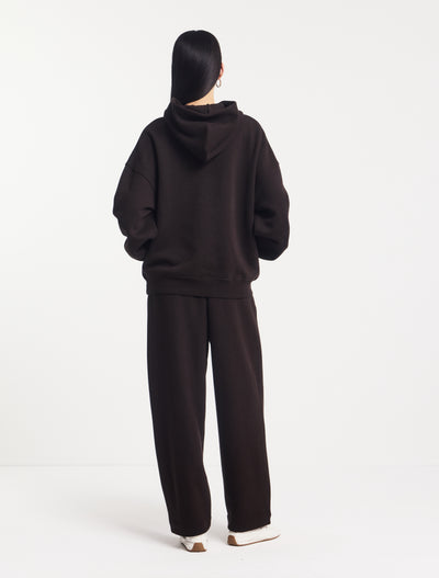 Oversized Hoodie in Bitter Chocolate