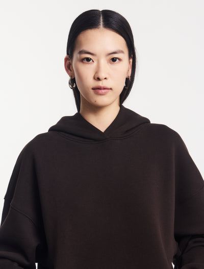 Oversized Hoodie in Bitter Chocolate