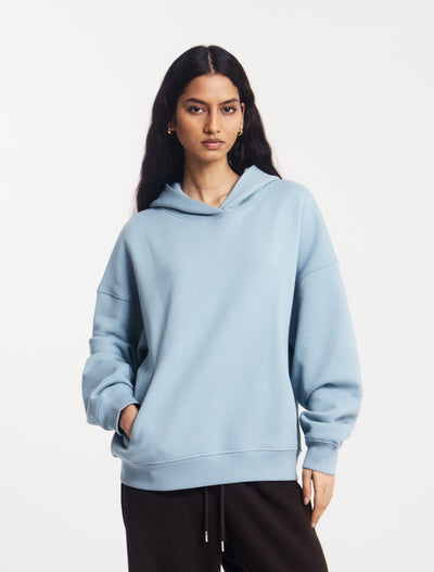 Oversized Hoodie in Powder Blue