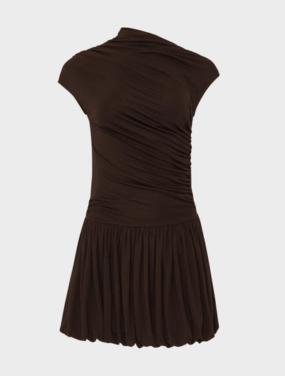 Bailey Mini Dress in Bitter Chocolate