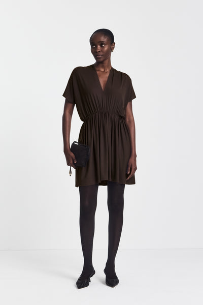 Bythos Reversible Dress in Bitter Chocolate