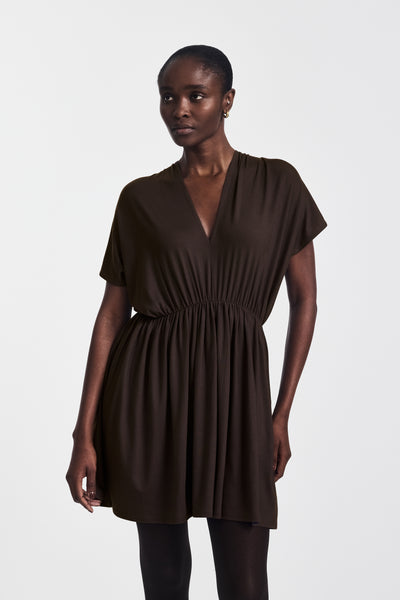 Bythos Reversible Dress in Bitter Chocolate