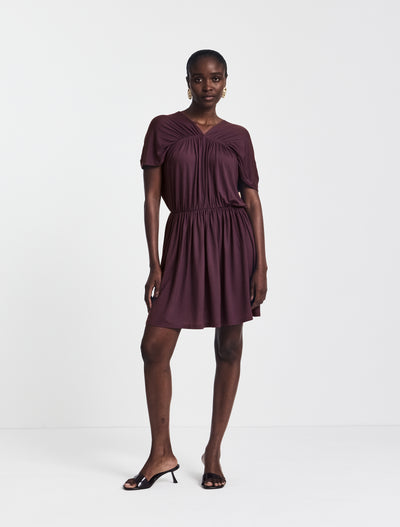 Bythos Reversible Dress in Merlot