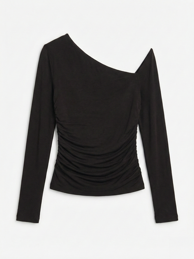 Parker Asymmetrical Top in Bitter Chocolate