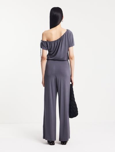 Clover Wide Leg Bottom in Magnet