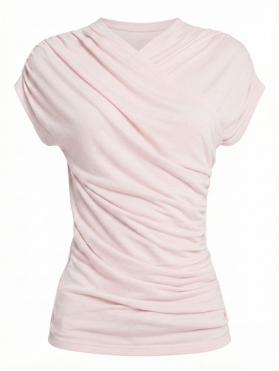 Indie Wrap Top in Dusk Pink