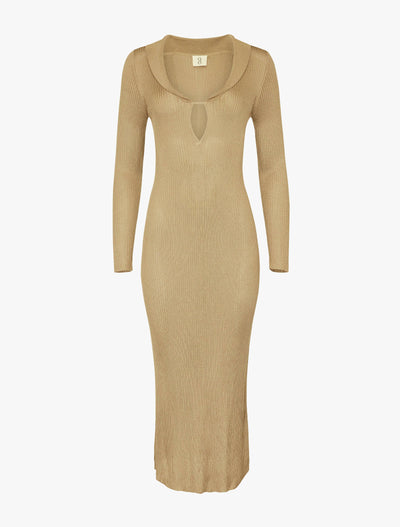 Kea Dress in Taupe, product-only front view